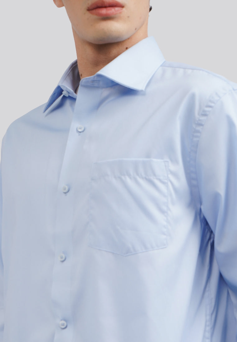Long Sleeve Coolmax Dress Shirt L.Blue