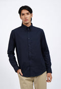 Long Sleeve Buttoned Down Collar Shirt