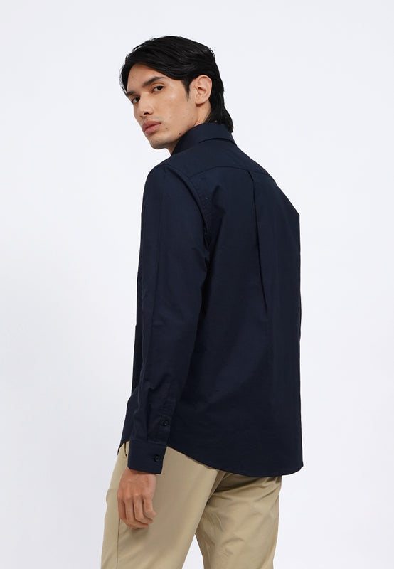 Long Sleeve Buttoned Down Collar Shirt