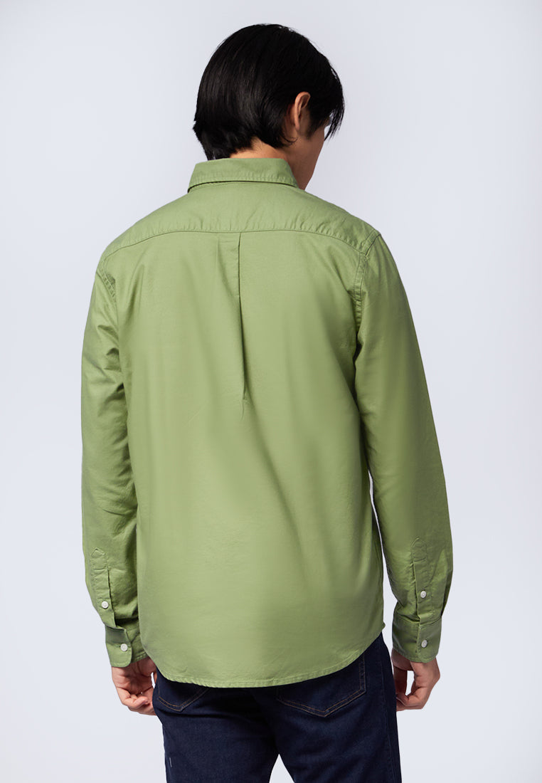 Regular Fit Long Sleeve Oxford Shirt Mint