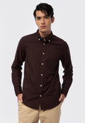 Long Sleeve Oxford Shirt Dark Brown