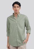 Regular Fit Long Sleeve Oxford Shirt Sage