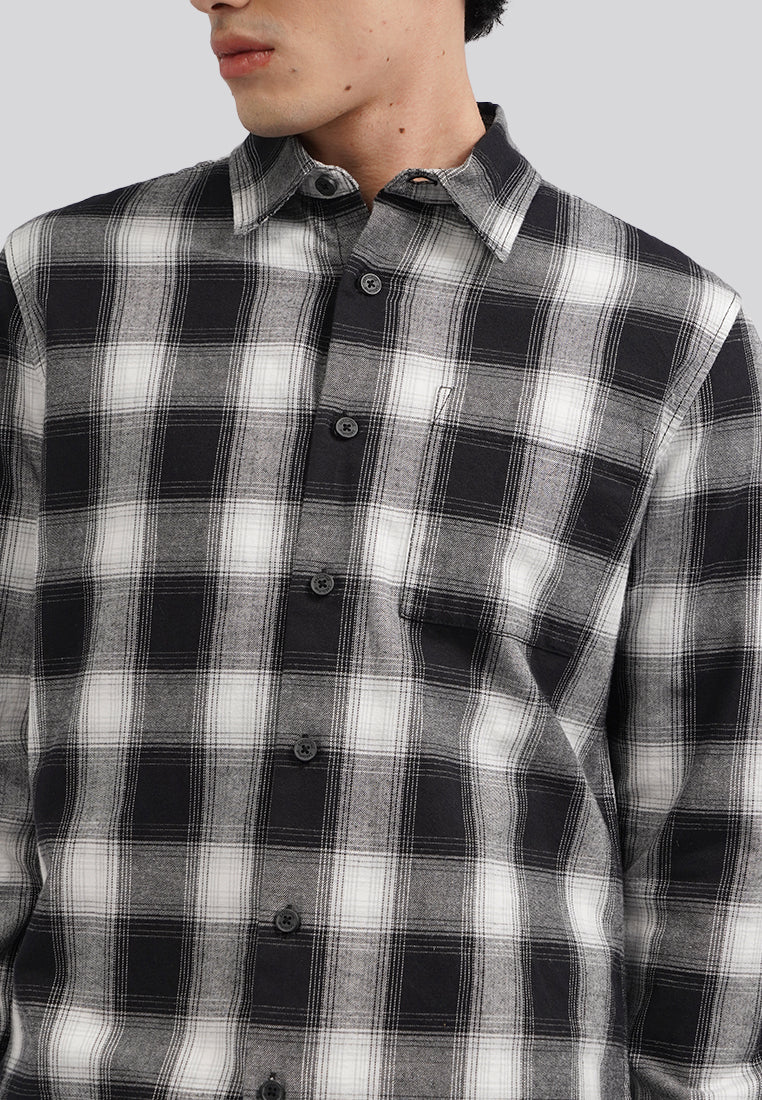 Regular Fit Long Sleeve Check Shirt