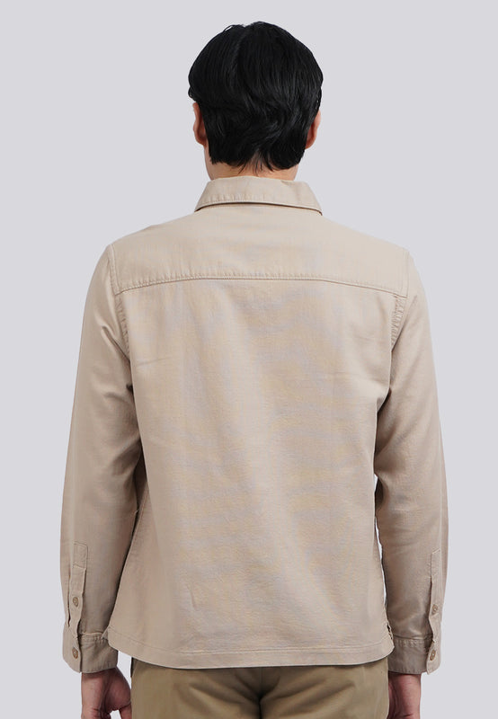 Long Sleeve Pocket Washed Shirt