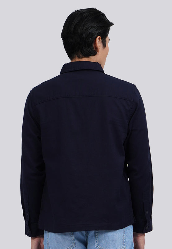 Long Sleeve Pocket Washed Shirt
