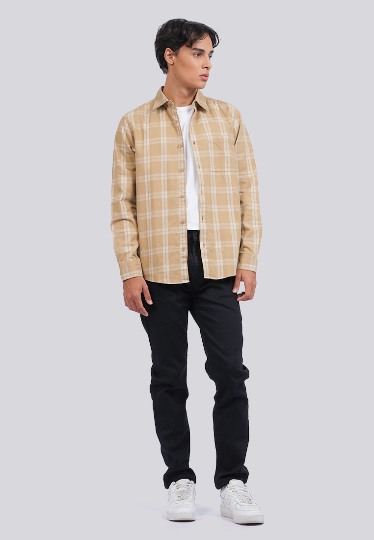 Regular Fit Long Sleeve Checks Shirt