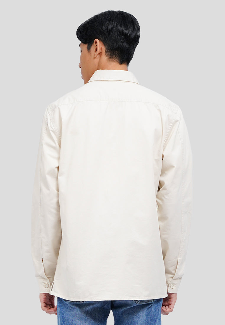 Long Sleeve Twill Pocket Shirt