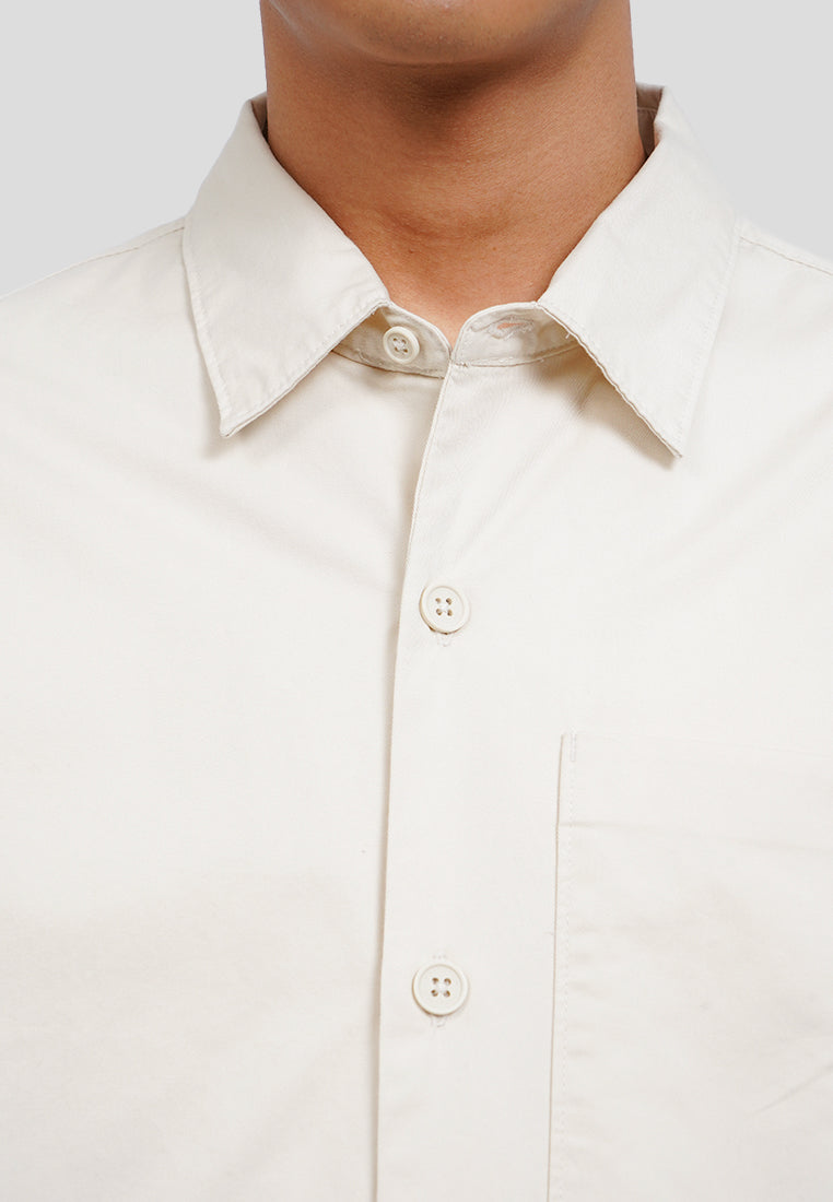 Long Sleeve Twill Pocket Shirt