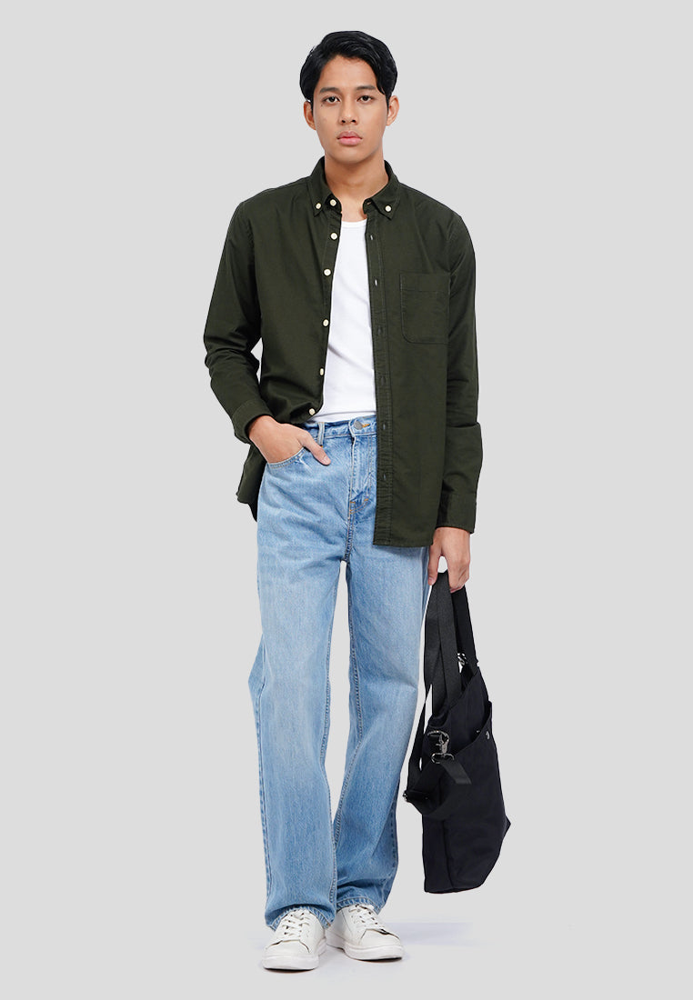 Regular Fit Long Sleeve Oxford Shirt
