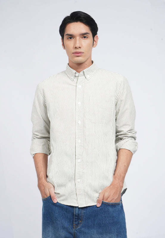 Long Sleeve Oxford Stripe Shirt