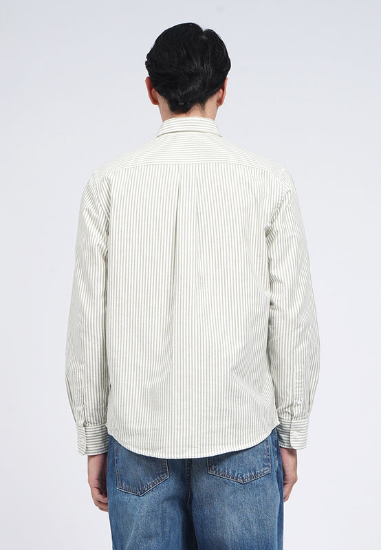 Long Sleeve Oxford Stripe Shirt