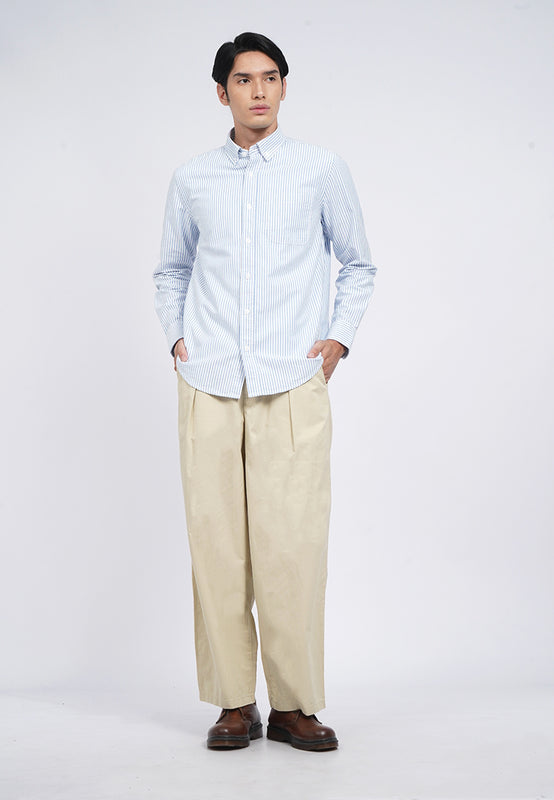 Long Sleeve Oxford Stripe Shirt