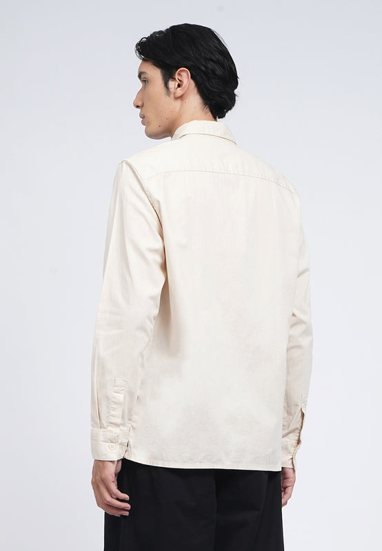 Linen Look Long Sleeve Shirt
