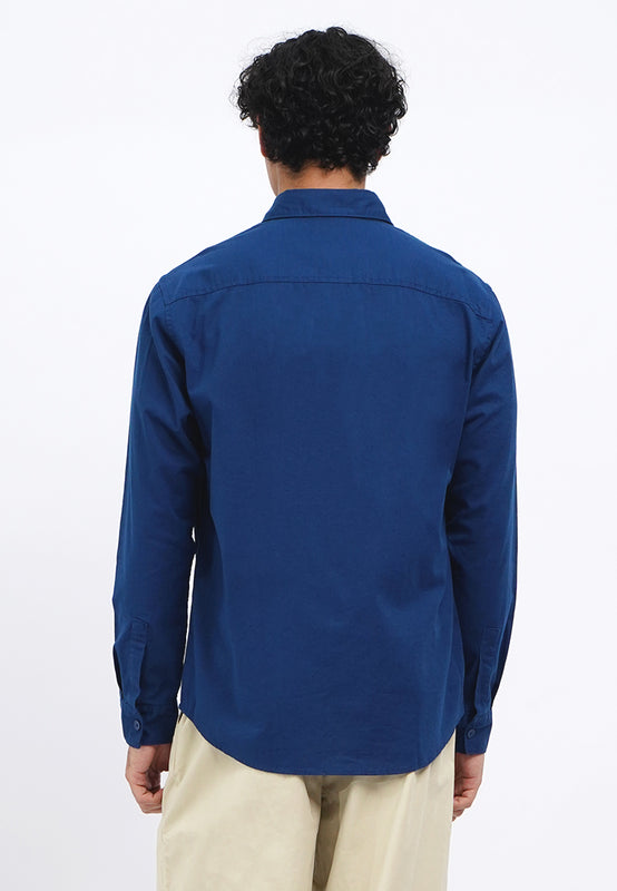 Linen Look Long Sleeve Shirt