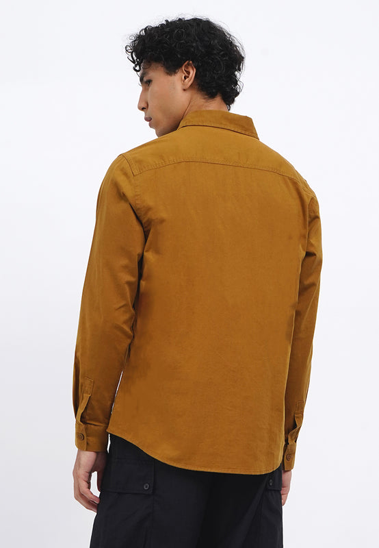 Linen Look Long Sleeve Shirt