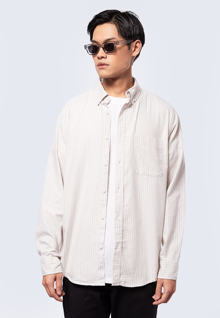 Regular Fit Stripes Long Sleeve Shirt