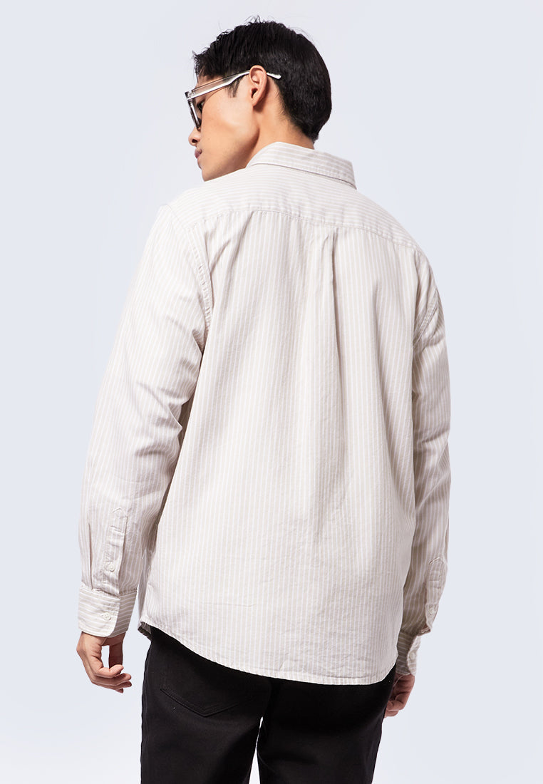 Regular Fit Stripes Long Sleeve Shirt