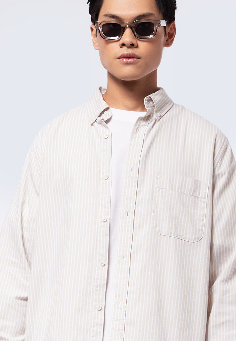 Regular Fit Stripes Long Sleeve Shirt