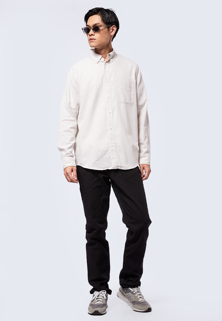 Regular Fit Stripes Long Sleeve Shirt