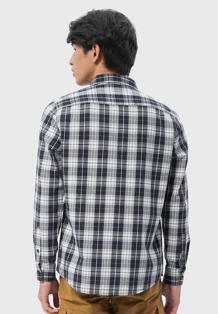 Soft Wash Long Sleeve Flannel Shirt Black