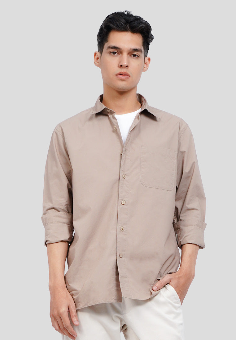 Long Sleeve Poplin Shirt