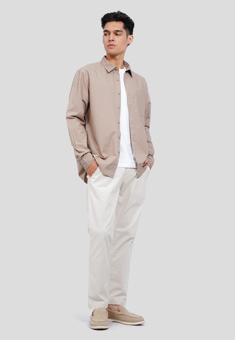 Long Sleeve Poplin Shirt