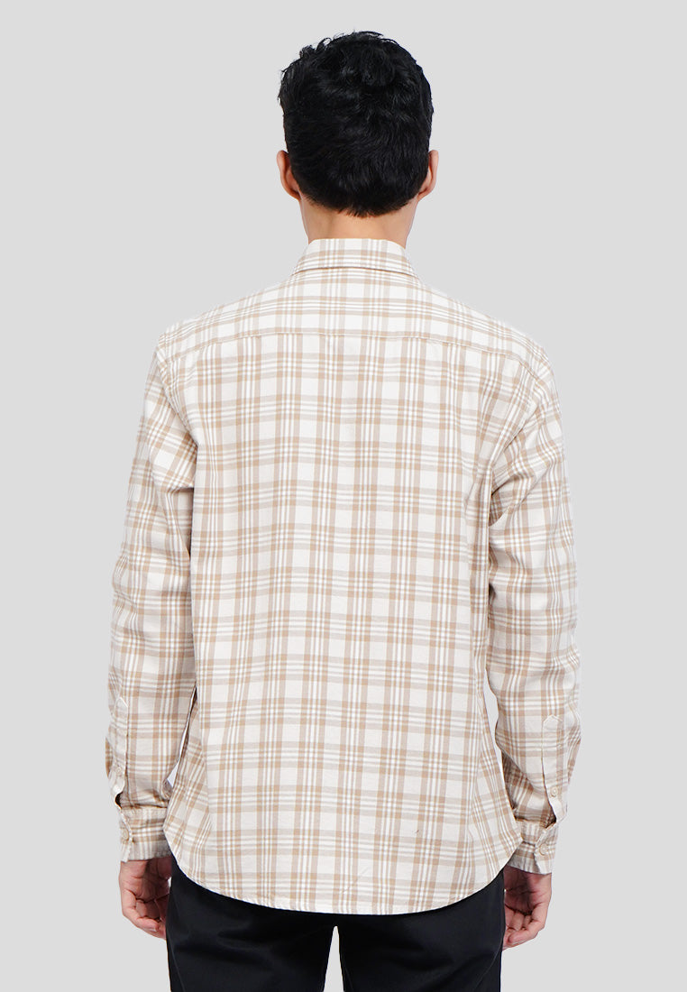Regular Fit Long Sleeve Check Shirt