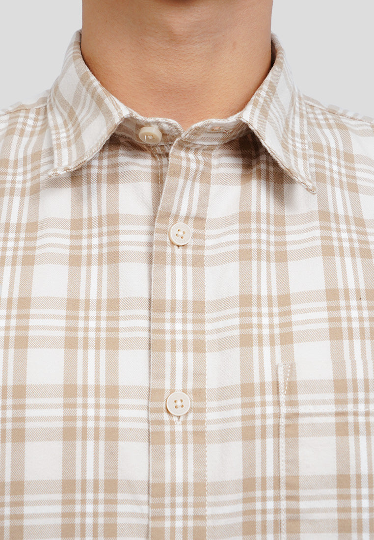 Regular Fit Long Sleeve Check Shirt