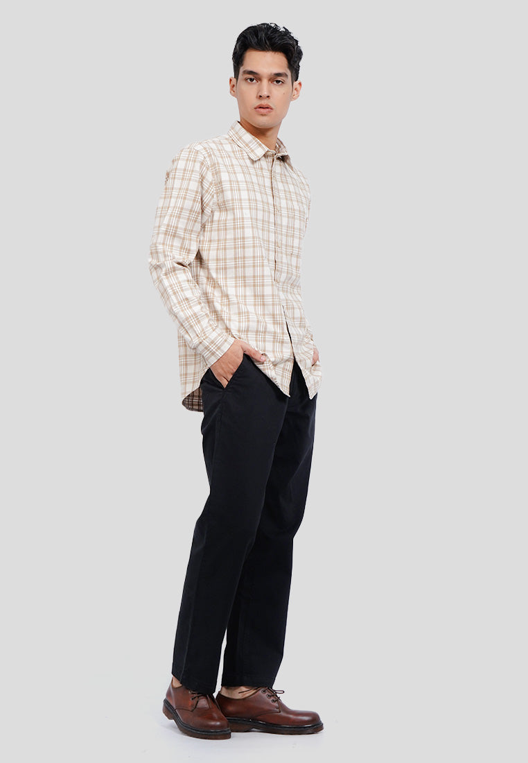 Regular Fit Long Sleeve Check Shirt