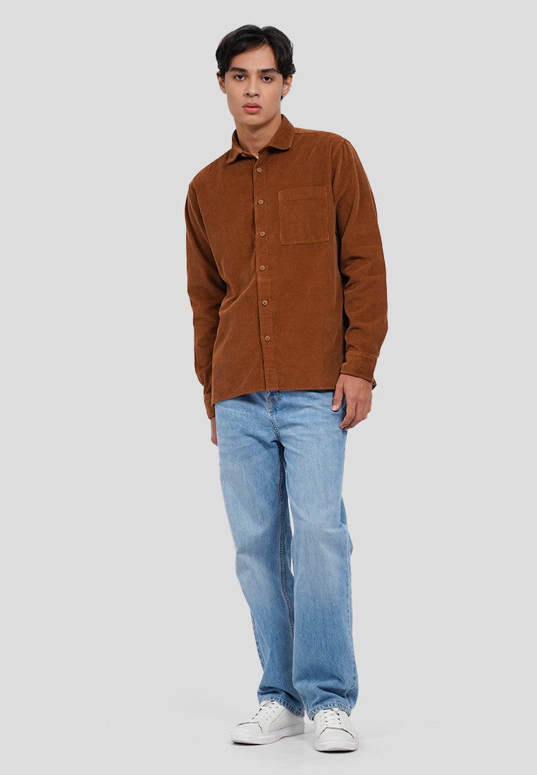 Long Sleeve Corduroy Shirt