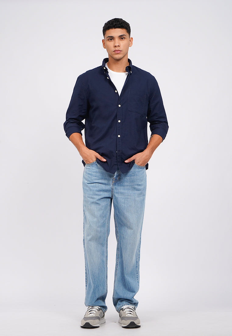 Regular Fit Long Sleeve Oxford Shirt
