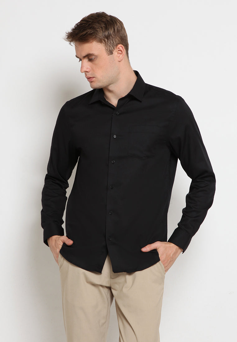 Regular fit long sleeve shirt