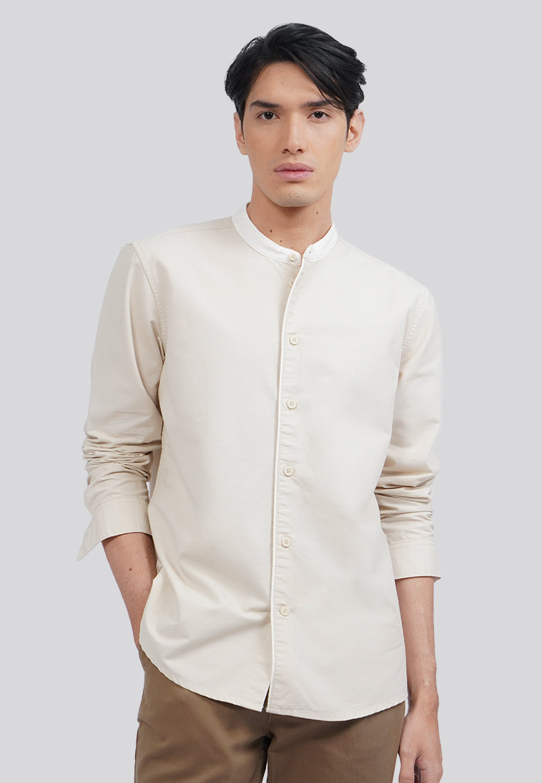 Regular Fit Long Sleeve Koko Shirt Beige