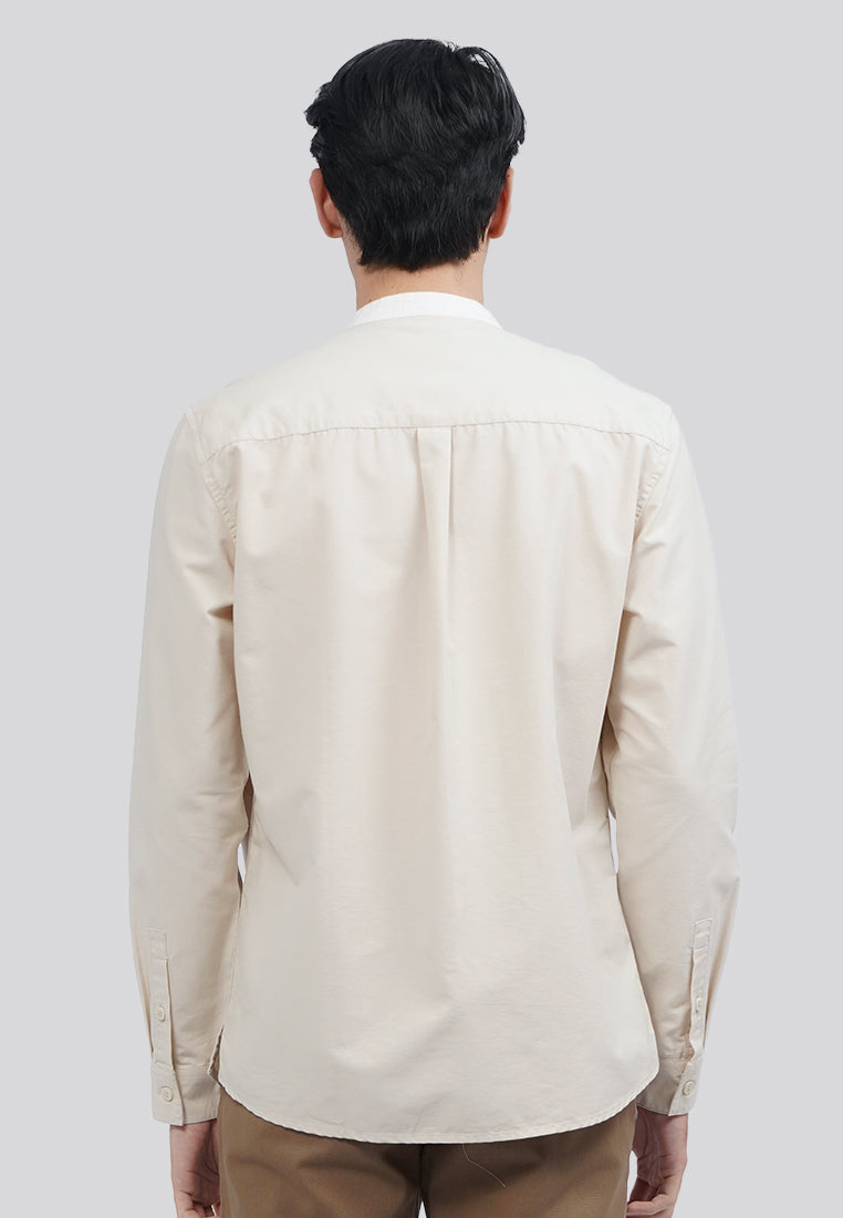 Regular Fit Long Sleeve Koko Shirt Beige