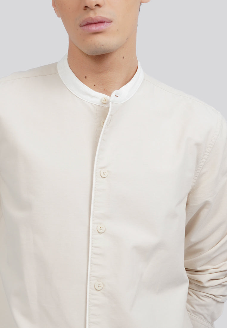Regular Fit Long Sleeve Koko Shirt Beige