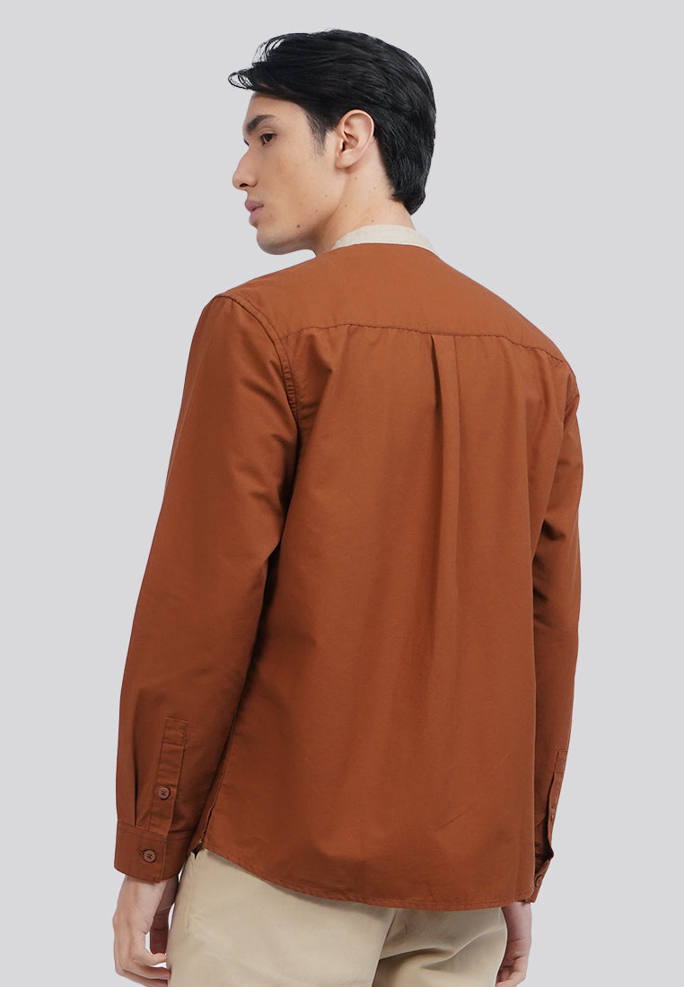 Regular Fit Long Sleeve Koko Shirt Brown