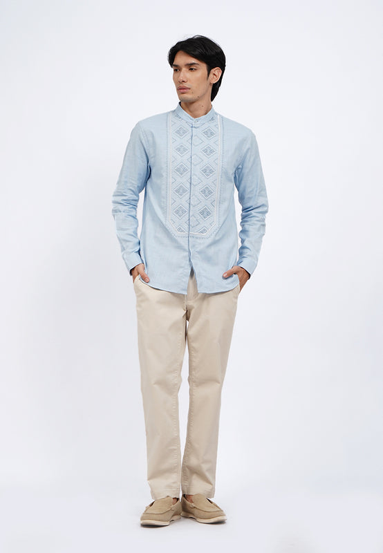 Embroidered Long Sleeve Koko Shirt