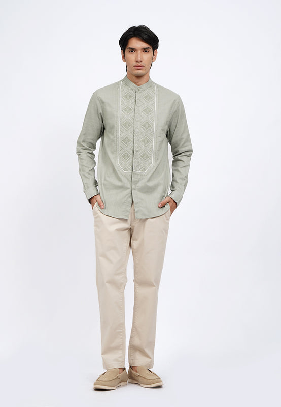 Embroidered Long Sleeve Koko Shirt