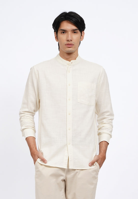 Linen Blend Long Sleeve Koko Shirt