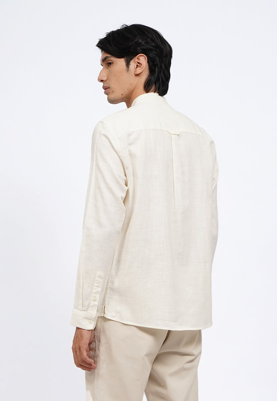 Linen Blend Long Sleeve Koko Shirt