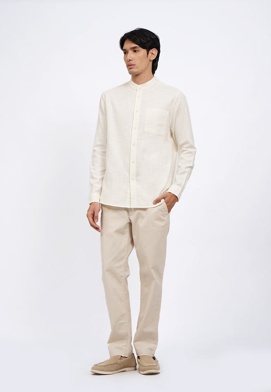 Linen Blend Long Sleeve Koko Shirt
