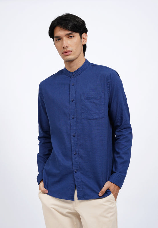 Linen Blend Long Sleeve Koko Shirt