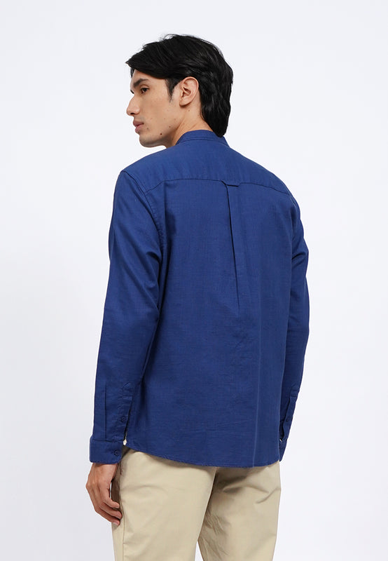 Linen Blend Long Sleeve Koko Shirt