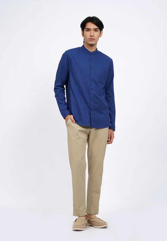 Linen Blend Long Sleeve Koko Shirt