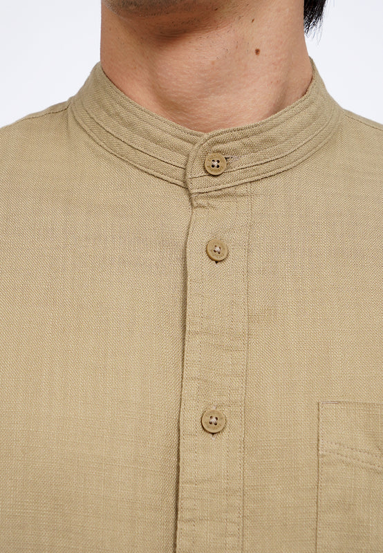 Linen Blend Long Sleeve Koko Shirt