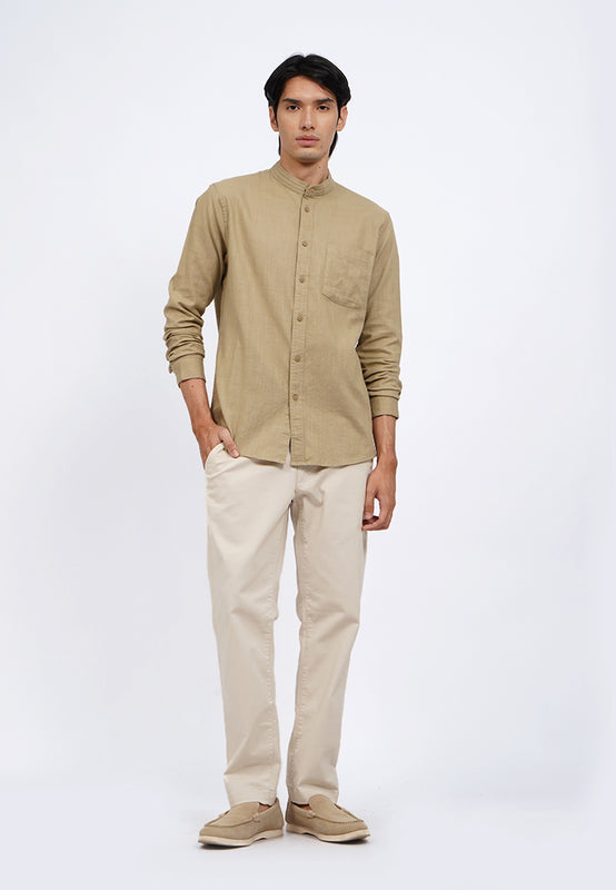 Linen Blend Long Sleeve Koko Shirt