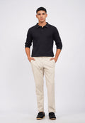 Slim Fit Long Sleeve Polo Shirt