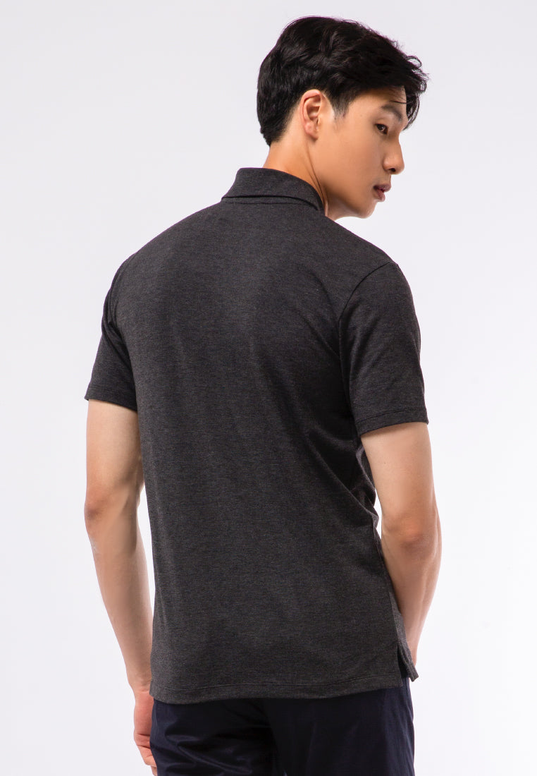 Polo Shirt With Zipper Details