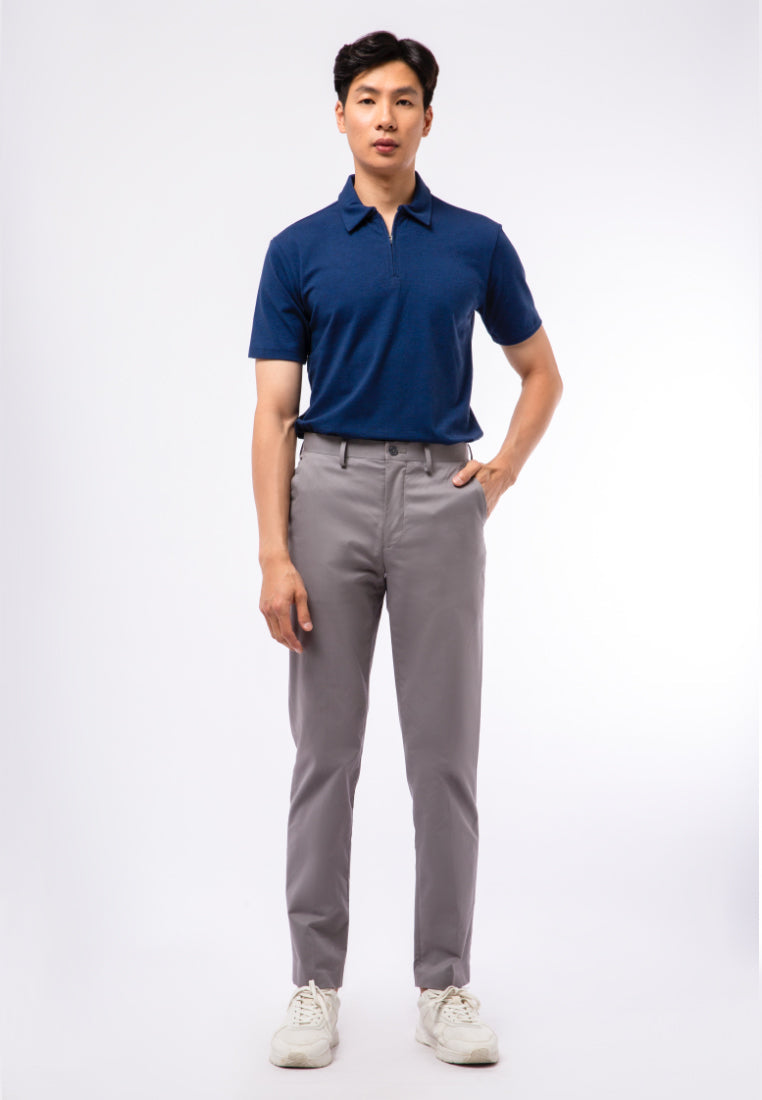 Polo Shirt With Zipper Details