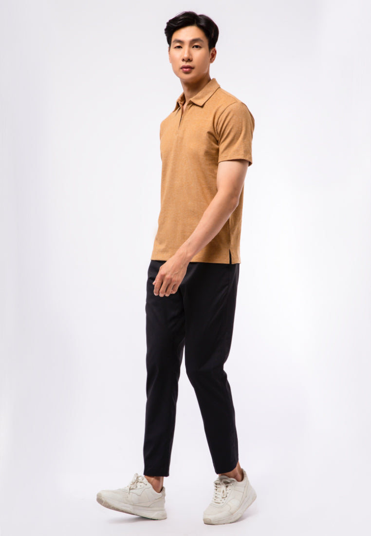 Polo Shirt With Zipper Details